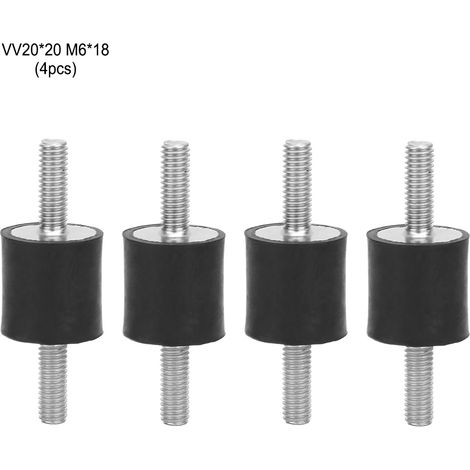 4pcs M6 Rubber Mounts Male Anti Vibration Silentblock Car Boat Bobbins (VV2020 M618) (1/5)