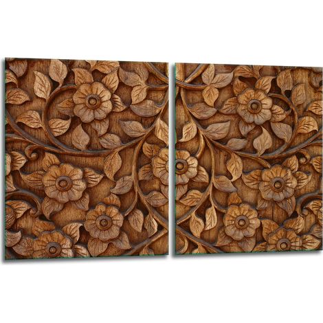 2 plaques de protection en verre pour poêle 40x52 bois (1/5)