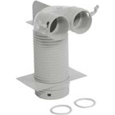 Vaillant Ventilanschluss 90 Grd. Durchm. 125 mm für zwei Luftschläuche, 0020176832