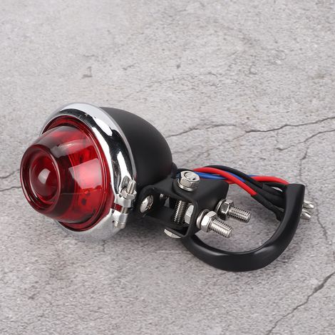 Feu arrière convexe vintage à LED pour moto, indicateur de stop et feu de position, compatible avec Honda. (1/5)