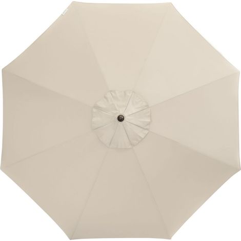 Doppler Alu Wood ø 350 cm Marktschirm Holzoptik Sonnenschirm rund 3 Farben Mittelmastschirm 820 Natur