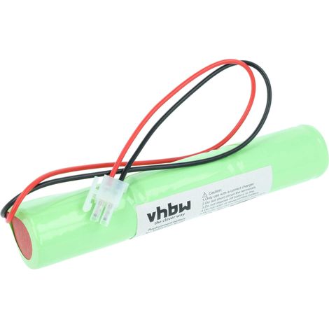 vhbw Batería recargable reemplaza BAES 329055240 para vía de evacuación (2500 mAh, 3,6 V, NiCd)