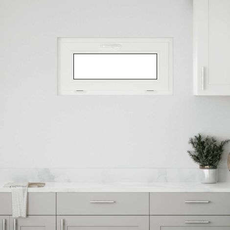 Ventana de sótano "RISOR" 80x40 cm oscilobatiente 2 cristales vidaXL