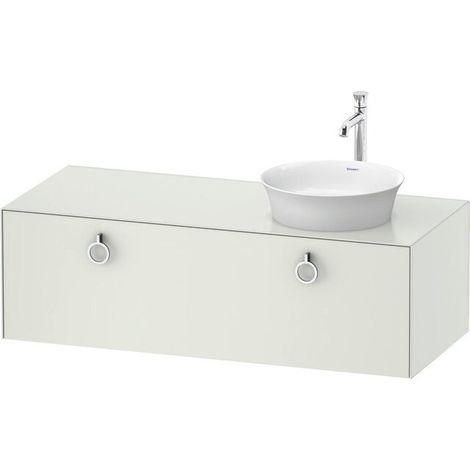 Support de lavabo WHITE TULIP 1300x550mm 1 sortie eau chaude/froide ou ES