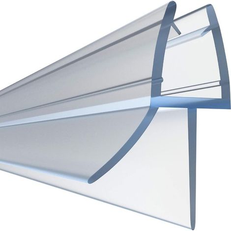 Joint de porte de douche et joint de paroi de douche de haute qualité 1 x 70 cm - Joint de porte de douche en verre de 10 mm - Joint de douche avec déflecteur d'eau en caoutchouc (1/4)