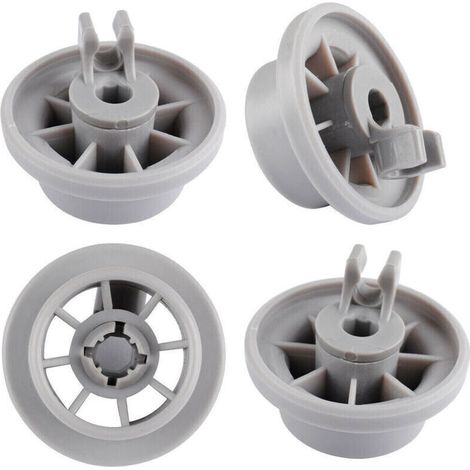 Lot de 4 Roulettes de Lave-vaisselle pour Panier Inférieur, roulettes panier lave-vaisselle，Roues de Lave-vaisselle pour Siemens, Bosch 165314 (1/5)