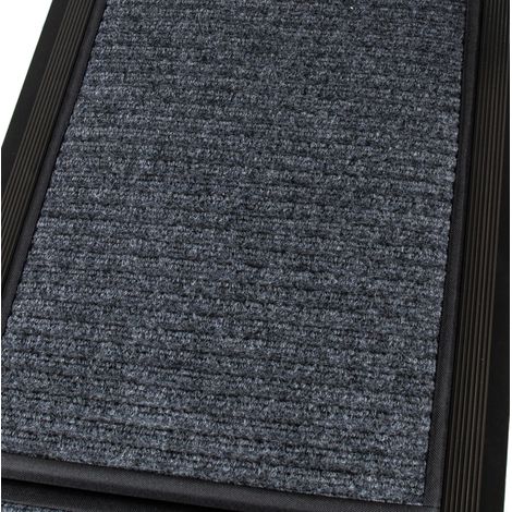 Klappbare Hunderampe 160x44x3 cm aus schwarzem Aluminium, rutschfest für SUV & LKW – MEUBLIV (1/5)