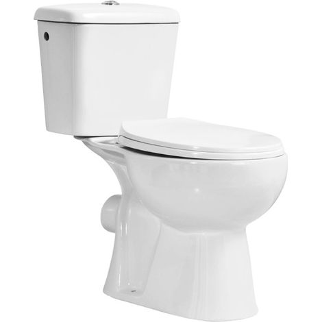 Pack Inodoro salida horizontal con mecanismo, tapa con asiento y fijaciones (1/5)