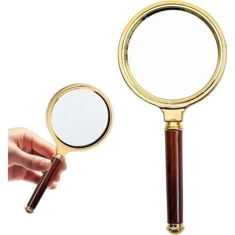 Loupe de lecture 10x Loupe de poche HD - Miroir incassable - Rouge (1/4)
