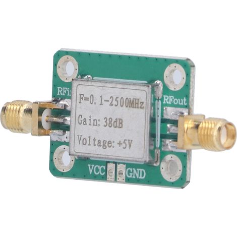 Module amplificateur RF micro-ondes, carte à gain élevé, récepteur à faible bruit, accessoire 0,1‑2500 MHz, 38 dB (1/5)