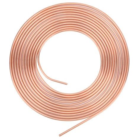 Kit de Tuyauterie de Frein, 3 / 16in OD 25ft Cuivre Jeu de Tuyauterie de Frein Bobine et Raccord Flexibilité Parfaite Remplacement de la Conduite de Frein pour Système de. (1/5)