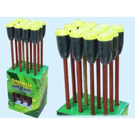 Cero Citronella Torcia In Vaso Ceramica Di Ceramica H 90cm Conf. 12pz (1/2)