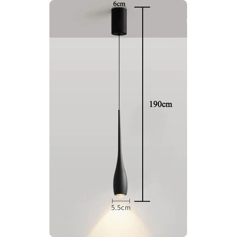 Lámpara colgante, altura regulable, temperatura de color regulable, 6 W (1/2)