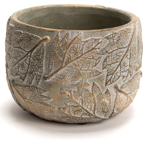 Amadeus - Cache pot Feuille doré petit modèle