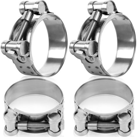 Collier pour Echappement Moto de Serrage Pot Inox Tuyau 48-51mm (1/5)