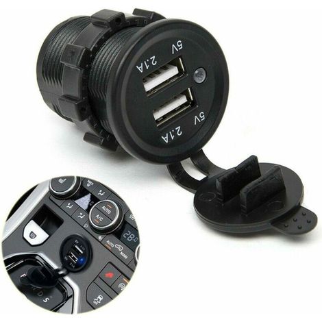 12-V-Autoladegerät mit zwei 2,1-A-USB-Anschlüssen für den Zigarettenanzünder