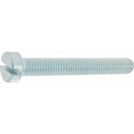 500 Vis métaux tête cylindrique fendue acier zingués blanc DIN84 diamètre 4 mm - Longueur 35 mm mm