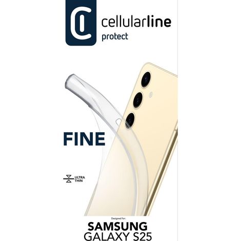 Cellularline FINECGALS25T funda para teléfono móvil 16,1 cm (6.36") Transparente (1/2)