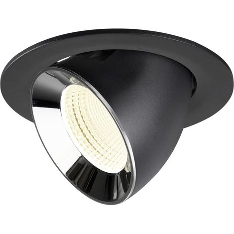 Spot encastré Numinos Gimble L noir/chrome 4000K - 55 deg - 1009747