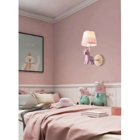 Lampe Murale En Résine En Forme De Cheval E27 Lampe Murale E49 Rose (1/2)