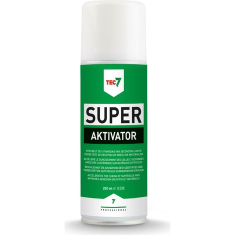 Super Aktivator Aushärtungsbeschleuniger für Super Sekundenkleber - TEC7 - (200 ml Sprühdose) - 501105000