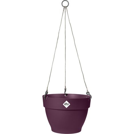 Elho Vibia Campana Suspension 26 - Violet - L 26 x B 25.963 x H 18 cm - extérieur - 100% recyclé (1/3)
