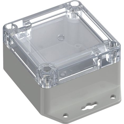 TRU COMPONENTS 6U07080805737 TC-13865220 Industrie-Gehäuse 106.5 x 76.5 x 45 ABS-PC Lichtgrau, Tra (1/2)