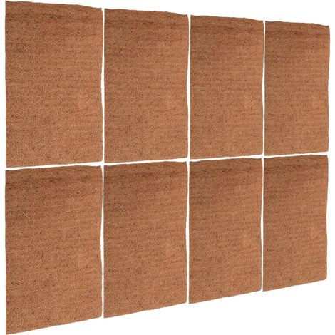 6 Pièces Tapis de Nid pour Poulailler en Fibre Végétale Naturelle, Réutilisable et Respirant, pour Poules et Œufs Terrarium ou Tapis pour Reptiles (1/5)
