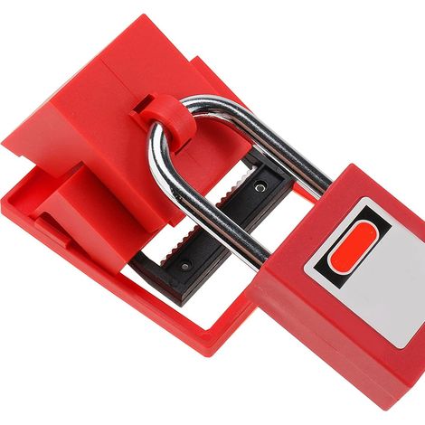Dispositif de verrouillage de disjoncteur en 4 parties, dispositif de verrouillage de disjoncteur unipolaire à pince 480/600 V (1/5)