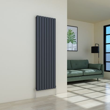 WarmeHaus Anthracite Double Flat Panel Vertical Radiator 1800x546mm (1/4)
