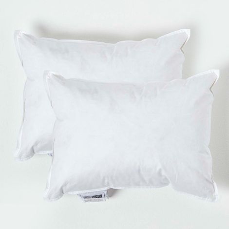 HOMESCAPES Coussin de garnissage en plumes de canard, 30 x 40 cm - Lot de 2