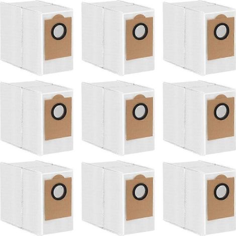 Pack aspirateur robot Lefant M3 avec 9 sacs à poussière de rechange et accessoires, matériau en tissu non tissé, spécifications de collecte de poussière haute efficacité (1/5)