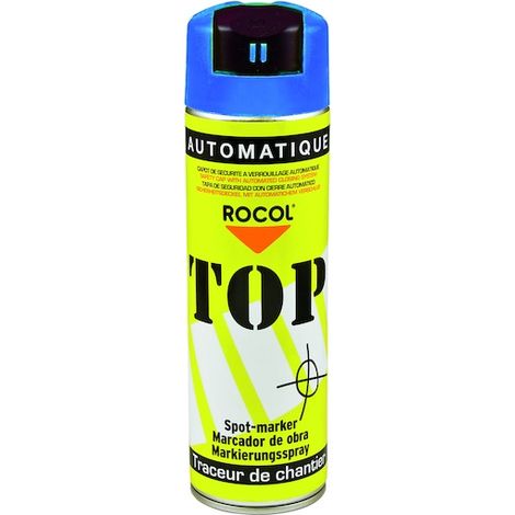 Traceur de chantier TOP AUTOMATIQUE - bleu - 500 mL - ROCOL