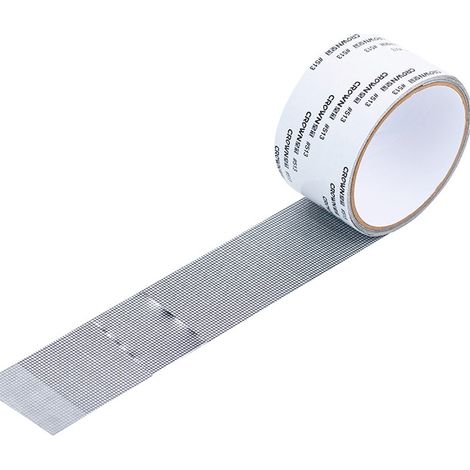 Kit Réparation Moustiquaire - Fibre De Verre 5cm X 200cm - Pour Fenêtres Et Portes - Adhésif Résistant (1/5)