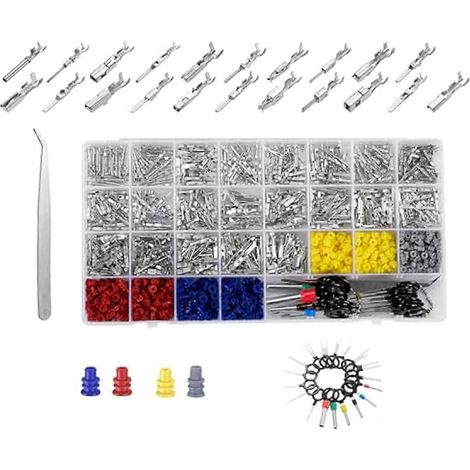 Kit de 944 connecteurs à broches, connecteurs de câbles électriques automobiles, broches de terminaison (1/5)