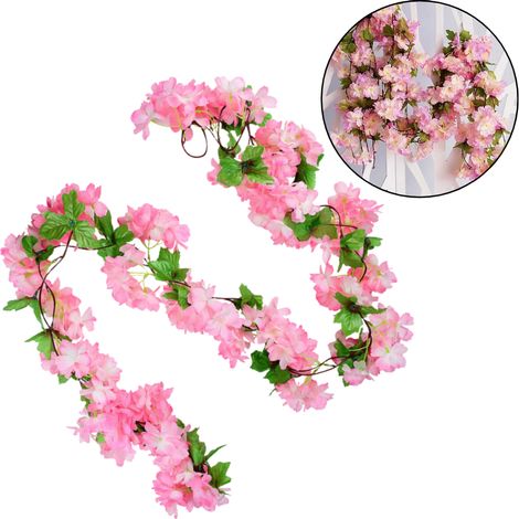 Ghirlanda di fiori di ciliegio 220 cm - rosa chiaro (1/5)