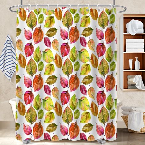 Rideau de bain imprimé polyester 180x180 esthétique rideau séchage rapide pour salon de coiffure (1/5)