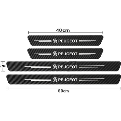 (B) Pour Peugeot 308 408 508 RCZ 208 3008 2008 206 207 307 : protections de seuil de porte et de coffre en fibre,autocollants et accessoires auto (1/3)