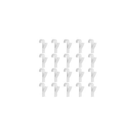 20 Pack White Radiator Hooks, ABS Plastic Radiator Hooks, Heated Towel Rail Radiator Hooks, Round Radiator Hanging Hooks Holder for All Standard Radiators, Bathroom, Kitchen (1/4)