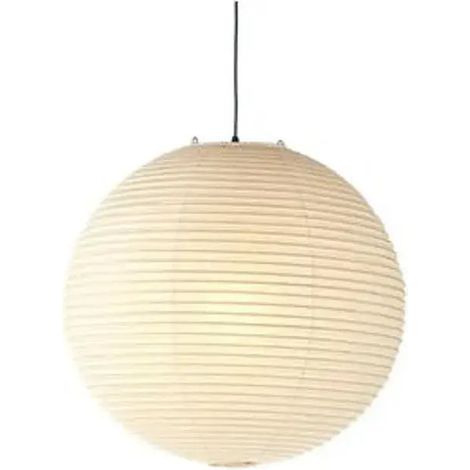 [GEBRAUCHT] B-Ware Vitra Pendelleuchte Lampe Akari Weiß Rund Reispapier Bambus Stahldraht Stahl 75 A
