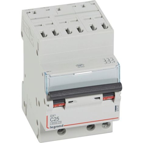 Modulaire Installatieautomaat DX3 3P Karakteristiek C 25A 6kA Legrand LEG407847