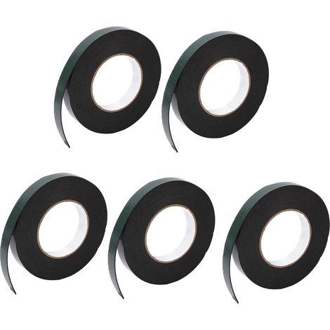 Ortviai Ruban Double Face en Mousse PE Étanche – 5 Rouleaux de 10 m × 20 mm, Épaisseur 1 mm (1/3)