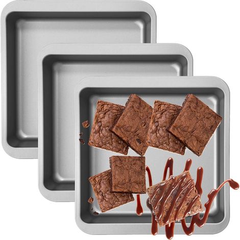 1 x Non-Stick Brownie Pan Tray Bake with Loose Base (1/3)