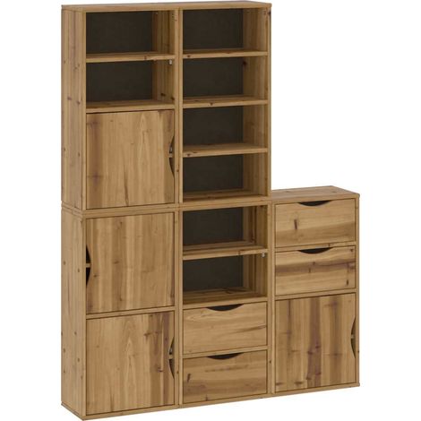 Maison Exclusive - Armadietti Laterali 5 pz ODDA 40x24x79 cm Legno Massello Pino (1/5)