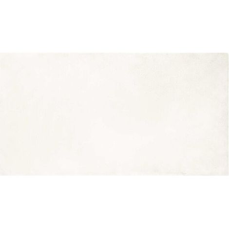 Tapis antidérapant OLITE couleur crème, imitation fourrure de lapin, 60 x 110 cm (1/5)