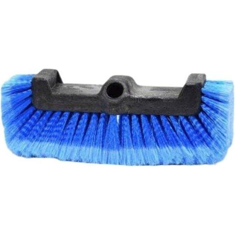 Brosse lavage trois faces poils souples anti‑rayures, raccord télescopique : voiture, camion, camping‑car, bateau, vitres (1/4)