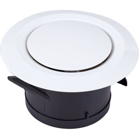 Rejilla de entrada y salida de aire Ø100, SL.GT 3 garras articuladas - Rejilla de ventilación redonda de plástico ajustable - Ventilador