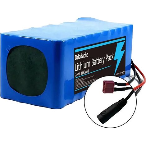 Batería para bicicleta eléctrica, capacidad de 100 Ah, 36 V, conector T-CC (1/2)