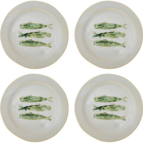 Bloomingville - Hadden Plate - Green - Stoneware