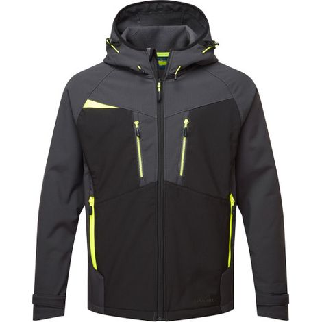 Chaqueta Softshell DX4 (3 capas) impermeable y cortavientos DX474 XXL Gris metálico (1/2)